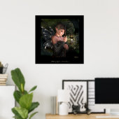Poster Un peu de lumière dans l'obscurité (Bureau à domicile)