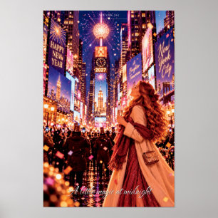 Poster Un peu de magie à minuit Noël à New York