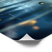 Poster Un Peu D'Eau Pure Et Propre Sur Un Lac Bleu (Coin)