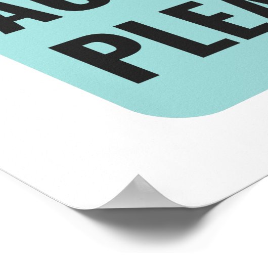 Poster Un Peu Moins De Conversation, Un Peu Plus D'Action (Coin)