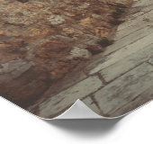 Poster Un phare blanc et un olivier (Coin)