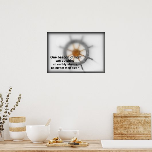 Poster Un phare de lumière. (Cuisine)