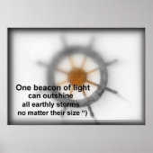 Poster Un phare de lumière. (Devant)