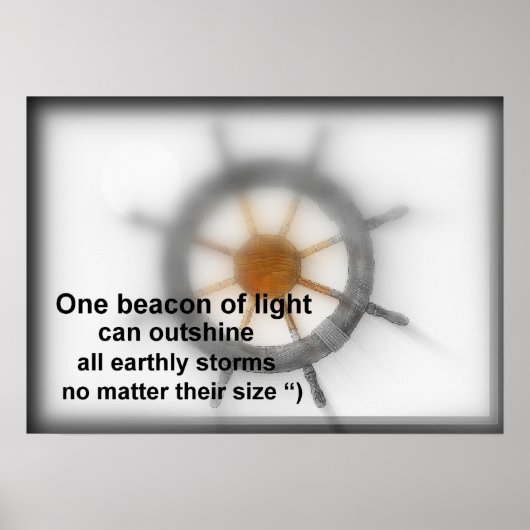 Poster Un phare de lumière. (Devant)