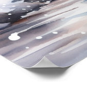 Poster Un phare en hiver (Coin)