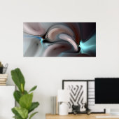 Poster Un pinch bleu (Bureau à domicile)