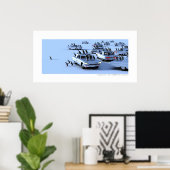Poster Un pingouin, rien ! - T-Birds sur glace (Bureau à domicile)