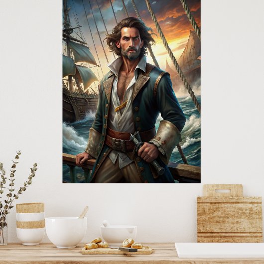 Poster Un pirate d'un navire (Cuisine)
