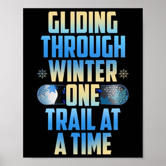 Poster Un Piste À La Fois À L'Hiver (Devant)