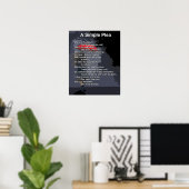 Poster Un plaidoyer simple (Bureau à domicile)