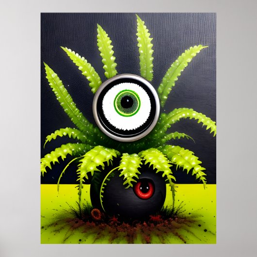 Poster Un Plante Eyeball Déplaisant (Devant)