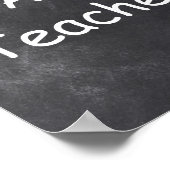 Poster Un Plus Enseignant Chalkboard Design Classe Décora (Coin)