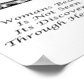 Poster Un poème de message de beauté pour les femmes (Coin)