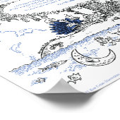 Poster Un poème illustré du Nouvel An Edward Lear (Coin)