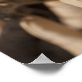 Poster Un Pois Vert Sur Un Plante De Pois Séché (Coin)