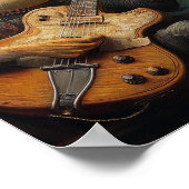 Poster Un poisson-chat amusant qui joue de l'imaginaire d (Coin)