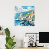 Poster Un port maritime (Bureau à domicile)