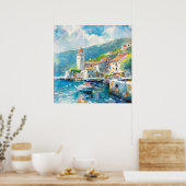 Poster Un port maritime (Cuisine)