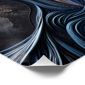 Poster Un Portrait Abstrait De La Femme Avec Arrogance (Coin)