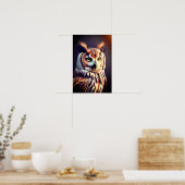 Poster Un portrait de hibou (Cuisine)