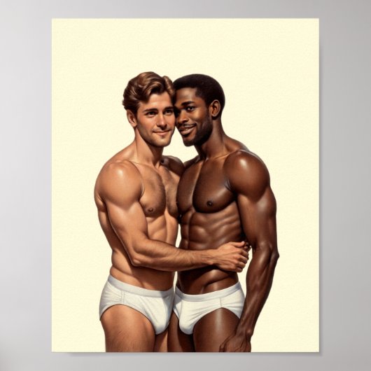 Poster Un portrait de masculinité unie (Devant)