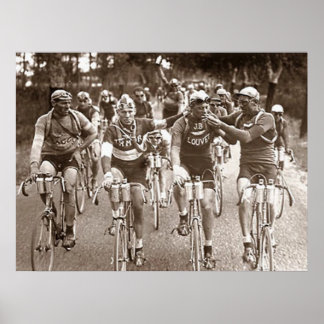 POSTER UN PORTRAIT INTIME DU TOUR DE FRANCE DES ANNEES 19