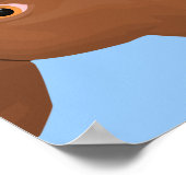 Poster Un Portrait Taureau Mignonne Qui S'Étire (Coin)