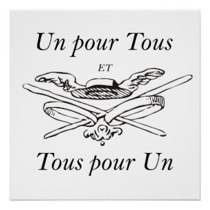 Poster Un pour Tous et Tous pour un - Trois Mousquetaires