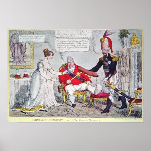 Poster Un présent allemand ou le jeton de l'amour (Devant)