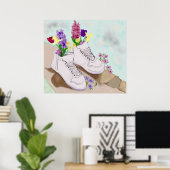 Poster Un Printemps dans votre démarche (Bureau à domicile)