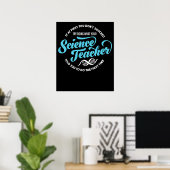 Poster Un professeur de sciences doit avoir des femmes en (Bureau à domicile)