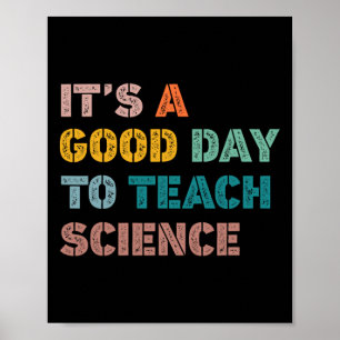 Poster Un Professeur De Sciences Donne Un Bon Jour À L'En