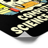 Poster Un professeur d'informatique effrayant Halloween (Coin)