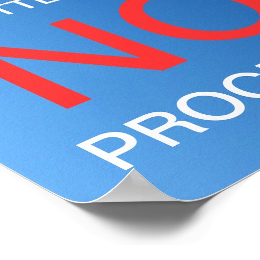 Poster Un progrès lent vaut mieux que pas de progrès - Po (Coin)