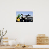 Poster Un Prowler EA-6B démarre depuis le poste de pilota (Cuisine)