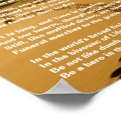 Poster Un psaume de la vie Inspirer le poème (Coin)