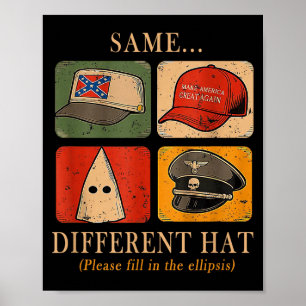 Poster Un puzzle amusant, même...différent Chapeau,Tee de