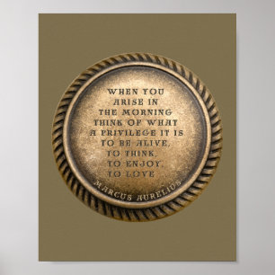 Poster Un rappel intemporel à la vie chérissante - De l'A