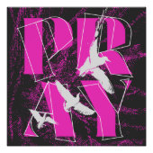 Poster Un rappel simple priez pour la foi chrétienne (Devant)