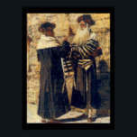 Poster Un Rebe au Kotel par Vereshchagin - vers 1880<br><div class="desc">Le Yehudis L Store a créé des centaines de produits juifs et est en constante expansion. Dites à vos amis et envoyez-leur notre lien : http://www.zazzle.com/YehudisL*</div>