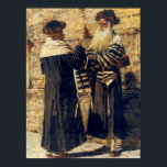 Poster Un Rebe au Kotel par Vereshchagin - vers 1880<br><div class="desc">Le Yehudis L Store a créé des centaines de produits juifs et est en constante expansion. Dites à vos amis et envoyez-leur notre lien : http://www.zazzle.com/YehudisL*</div>