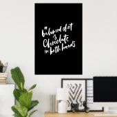 Poster Un régime équilibré est le chocolat dans les deux  (Bureau à domicile)