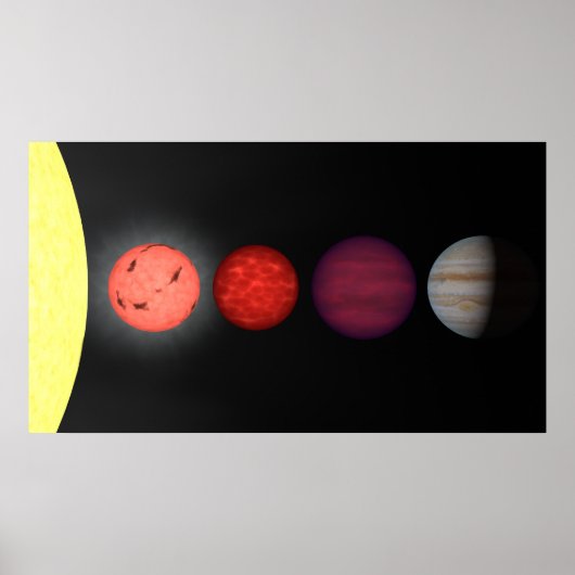 Poster Un rendu d'artiste comparant nains bruns (Devant)