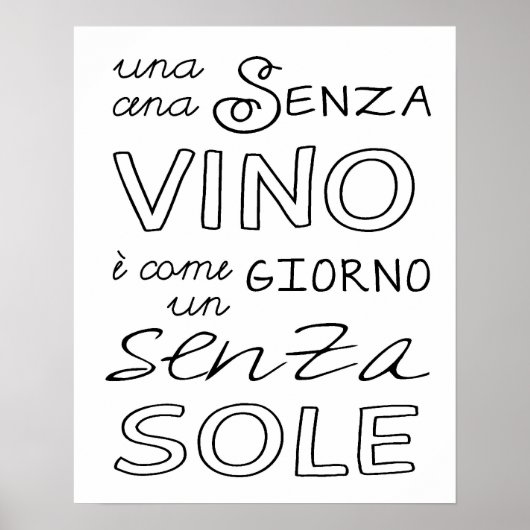 Poster Un Repas Sans Vin... (Devant)