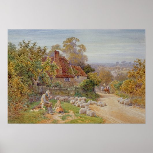 Poster Un repos en chemin (Devant)