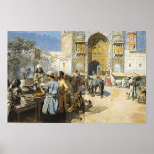 Poster Un Restaurant En Plein Air, Lahore