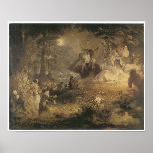 Poster Un rêve de nuit d'été, 1834 (Devant)