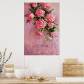 Poster Un rêve personnalisé aux teintes roses (Cuisine)