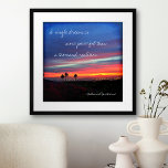 Poster "Un rêve unique" Citation Orange & Blue Sunrise Ph<br><div class="desc">"Un rêve unique est plus puissant qu'un millier de réalités." Réalisez vos rêves au début de chaque nouveau jour. Regardez cette affiche photographique inspirante d'un lever de soleil époustouflant de rouges, d'oranges et de bleus profonds. Un grand cadeau pour un ami spécial ! Vous pouvez facilement personnaliser cette affiche plus...</div>