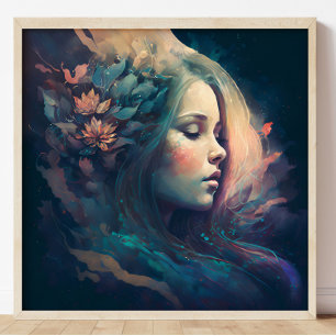 Poster Un Rêveur Belle peinture d'Art Dreamy